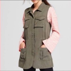 A new day green utility cargo vest